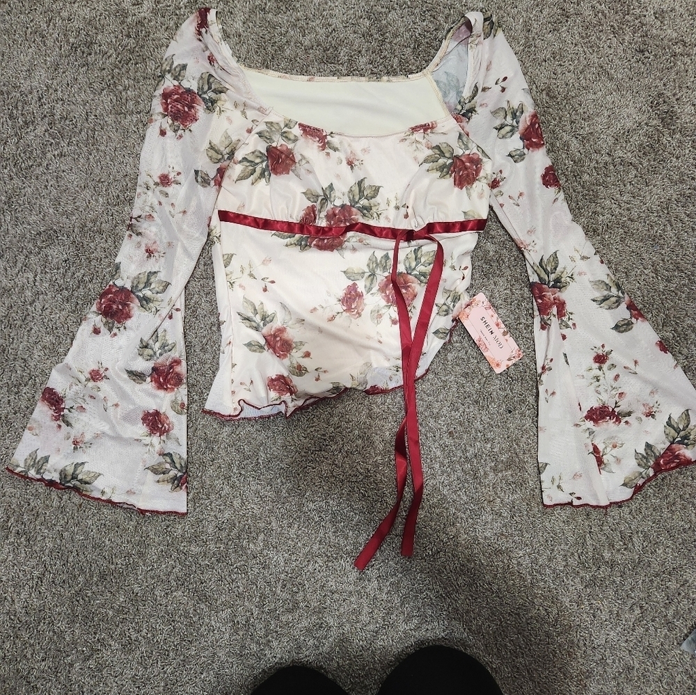 Shein Long Sleeve Women's Top, Size Large 8/10 - Picture 5 of 7